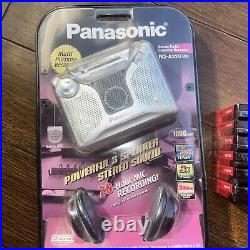 Panasonic RQ-A220 Cassette Player / Recorder VTG & 6 Sony HF 90 Min Audio Tape