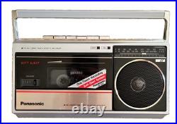 Panasonic RX-1822 FM AM Radio Cassette Recorder Boombox Vtg Tested Working Mint