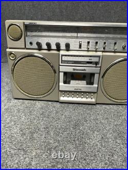 Panasonic RX-5150 Boombox AM/FM Radio Cassette Recorder Silver Vintage Panasonic RX-5150 Boombox AM/FM Radio Cassette Recorder Silver Vintage