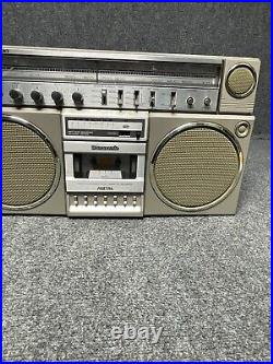 Panasonic RX-5150 Boombox AM/FM Radio Cassette Recorder Silver Vintage Panasonic RX-5150 Boombox AM/FM Radio Cassette Recorder Silver Vintage
