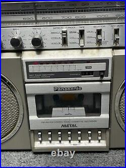 Panasonic RX-5150 Boombox AM/FM Radio Cassette Recorder Silver Vintage Panasonic RX-5150 Boombox AM/FM Radio Cassette Recorder Silver Vintage