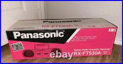 Panasonic RX-FT530A AM/FM Stereo Radio Dual Cassette Recorder Sealed Vintage Panasonic RX-FT530A AM/FM Stereo Radio Dual Cassette Recorder Sealed Vintage