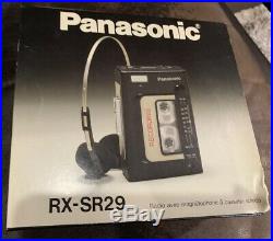 Panasonic RX-SR29 VINTAGE Stereo Radio Cassette Recorder Black -BRAND NEW