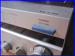 Panasonic SG-V03 Vintage Stereo Record Player Radio Cassette Silver w Speakers