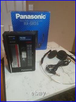 Panasonic Stereo Vintage Recording Personal Cassette RX-SR25 WORKS GREAT