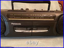 Panasonic Vintage Stereo Radio Cassette PlayerRX-FT5302 Deck Works Great