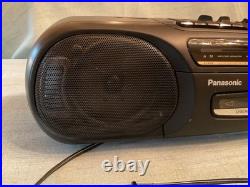Panasonic Vintage Stereo Radio Cassette PlayerRX-FT5302 Deck Works Great