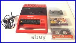 Panasonic Vintage Tape Recorder Red M Rq-44a In Working Condition, Clean & Shin