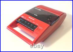Panasonic Vintage Tape Recorder Red M Rq-44a In Working Condition, Clean & Shin