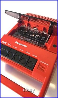 Panasonic Vintage Tape Recorder Red M Rq-44a In Working Condition, Clean & Shin