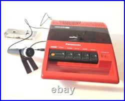 Panasonic Vintage Tape Recorder Red M Rq-44a In Working Condition, Clean & Shin