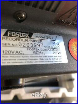 Perfect Vintage Fostex 260 Analog 4 Track Multi Track Recorder Rare