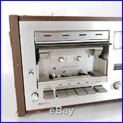 Pioneer CT-F700 Stereo Cassette Recorder With Original Case Vintage Silver Face
