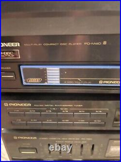 Pioneer RX-1180 Vintage Stereo Cassette Deck, 6-CD Changer & Record Player