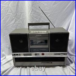 R1 Panasonic SG-J500 Record Player Cassette Tape Radio Vintage 80's Boombox READ