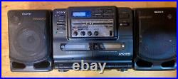 RARE A+ Condition! Vintage Sony Portable Stereo Boombox CFD-545 withremote