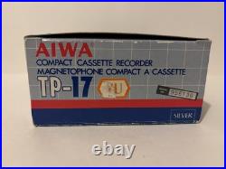 RARE AIWA TP-17 Compact Cassette Recorder Japan BRAND NEW VINTAGE RARE