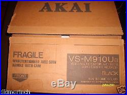 RARE Vintage Akai VHS Cassette Recorder VS-M910ub TOP OF THE LINE MINT! NOS