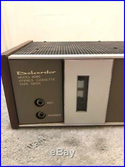 RARE Vintage Denki Onkyo Dokorder Sideways Cassette Deck 8090 Player Recorder