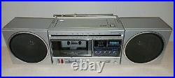 RARE Vintage Hitachi TRK-9000h Boombox Cassette Recorder Ghetto Blaster READ