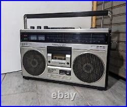 RARE Vintage Magnavox 696 Boombox Stereo AM/FM Radio Cassette Recorder