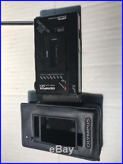 RARE Vintage OLYMPUS SR11 Micro cassette Dictaphone Recorder FM Stereo Works