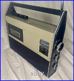 RARE Vintage Penncrest AM FM Tuner Cassette Tape Player Recorder Portable # 3241