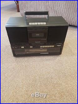 RARE Vintage Psnasonic SG-J555L Boombox with cassette and turntable record