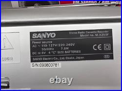 RARE Vintage Sanyo M-X250F Cassette Radio Recorder NEW OLD STOCK