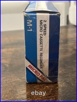 RARE Vintage Unisef Micro Cassette Recorder Micro Pal Model M-1 Original Package RARE Vintage Unisef Micro Cassette Recorder Micro Pal Model M-1 Original Package