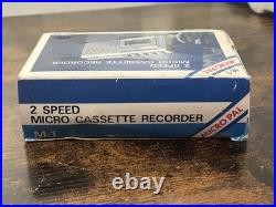 RARE Vintage Unisef Micro Cassette Recorder Micro Pal Model M-1 Original Package RARE Vintage Unisef Micro Cassette Recorder Micro Pal Model M-1 Original Package
