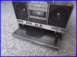 RARE vintage Panasonic SG-J500 boombox with cassette and turntable record player