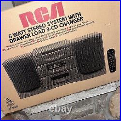 RCA RP-9320 3-Disc CD Changer Boombox Cassette Recorder Player Stereo Vintage