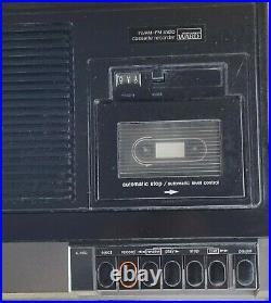 READY! 1980 Vintage Montgomery Ward GEN 11189A AM FM Radio Cassette Recorder