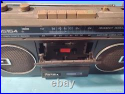 Randix SCR-5154Boombox Vintage Radio Cassette Recorder AM/FM Stereo-UNTESTED