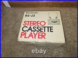 Rare Panasonic RS-J3 Vintage Stereo Walkman Cassette Player Works Complete
