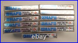 Rare Vintage Lot of 11 Agfa Shape Mark 10 1983 US New Blank Cassette Tapes