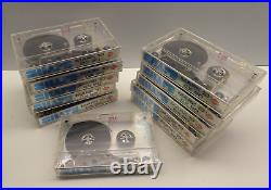 Rare Vintage Lot of 11 Agfa Shape Mark 10 1983 US New Blank Cassette Tapes