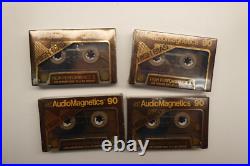 Rare Vintage Lot of 4 Audio Magnetics High Bias 90 Min New Blank Cassette Tapes