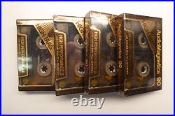 Rare Vintage Lot of 4 Audio Magnetics High Bias 90 Min New Blank Cassette Tapes