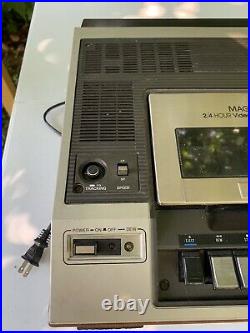 Rare Vintage Magnavox Model VH8200BR01 Top Load VCR VHS Video Cassette Recorder