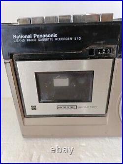 Rare Vintage National Panasonic 3 Band Radio Cassette Recorder 543 Made In Japan