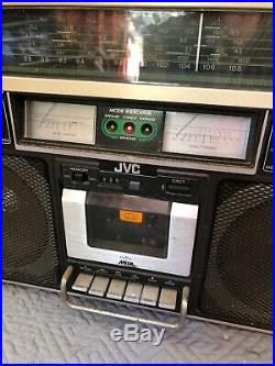 Rare Vintage Old School JVC RC-838 JWII Stereo Boombox Japan Cassette Recorder