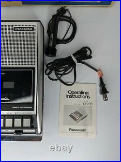 Rare Vintage PANASONIC RQ-2133 Portable Cassette Player & Recorder Japan mic
