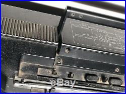 Rare Vintage Sanyo M 9998k Portable Stereo Cassette Recorder Boombox Fm, Sw, MV