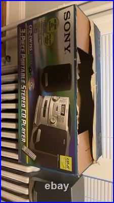Rare Vintage Sony CFD-ZW755 CD AM/FM Radio Cassette Recorder with Remote AUX