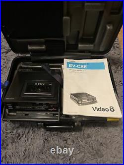 Rare Vintage Sony EV-C8E Video 8 8mm Cassette Recorder PLEASE READ DESCRIPTION