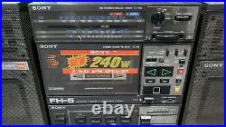 Rare Vintage Sony Fh 5 Cassette Recorder Boombox