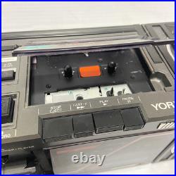 Rare Vintage Yorx K6065 Portable Am/fm Cassette Recorder Boombox Works Read