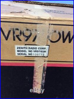Rare Vintage Zenith Betamax Programmable Video Cassette Recorder VR9760W READ